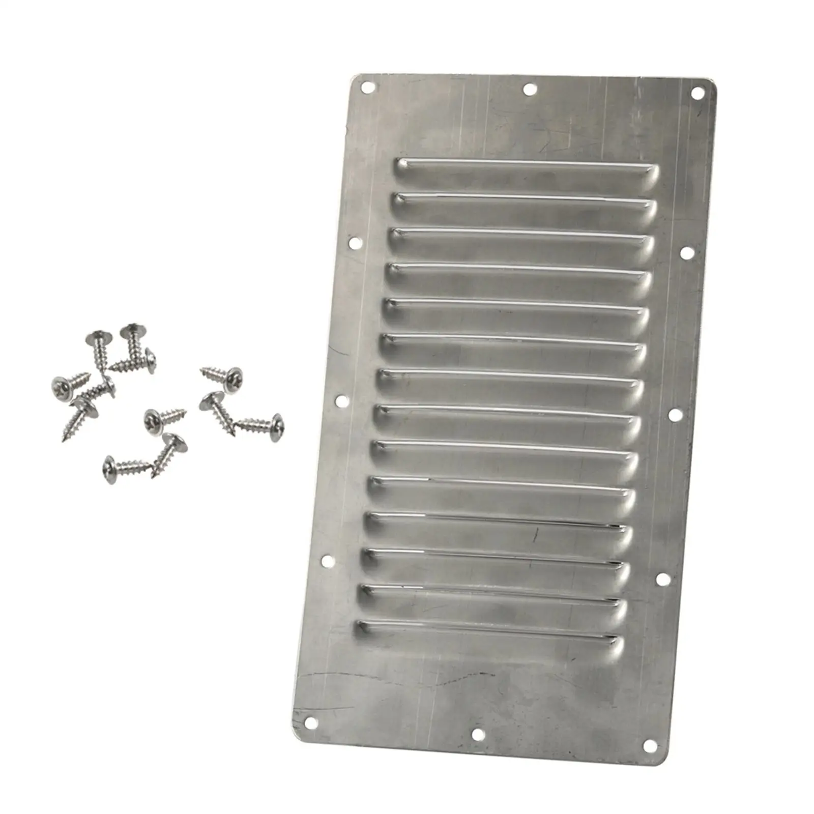 Stainless Steel Louvered Vent Replaces Assembly Durable Accessories Louvered Grille Cover Vent for Rvs Boats Yachts