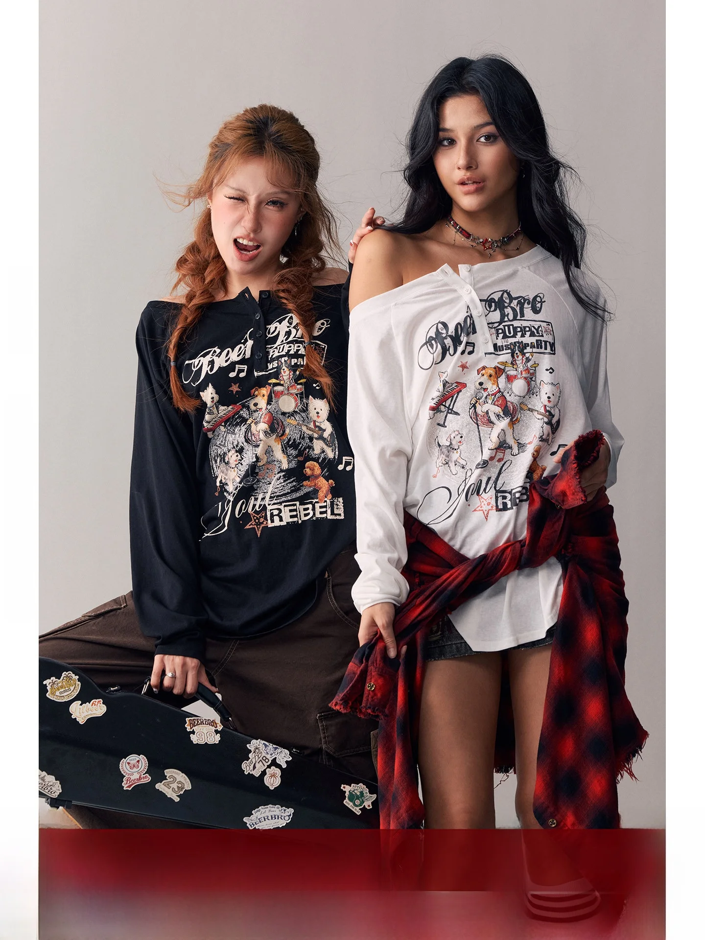 

Футболка BeerBro Vintage Sound Wave Band с принтом собаки, повседневная, с длинным рукавом, на пуговицах спереди, свободного кроя, дышащая, весенняя...