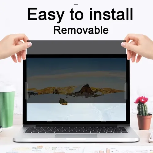 Imagen 2 del producto Para ordenador portátil 13 14 15,6 17,3 Protector de pantalla de privacidad 11,6 12,5 18,5 ""portátil PC película de ordenador filtro antiespía Anti-peeping 2025