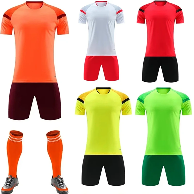 Fast Drying Men's Soccer Jersey Quick Dry Adult Football Jersey Blank Training Uniform For Men