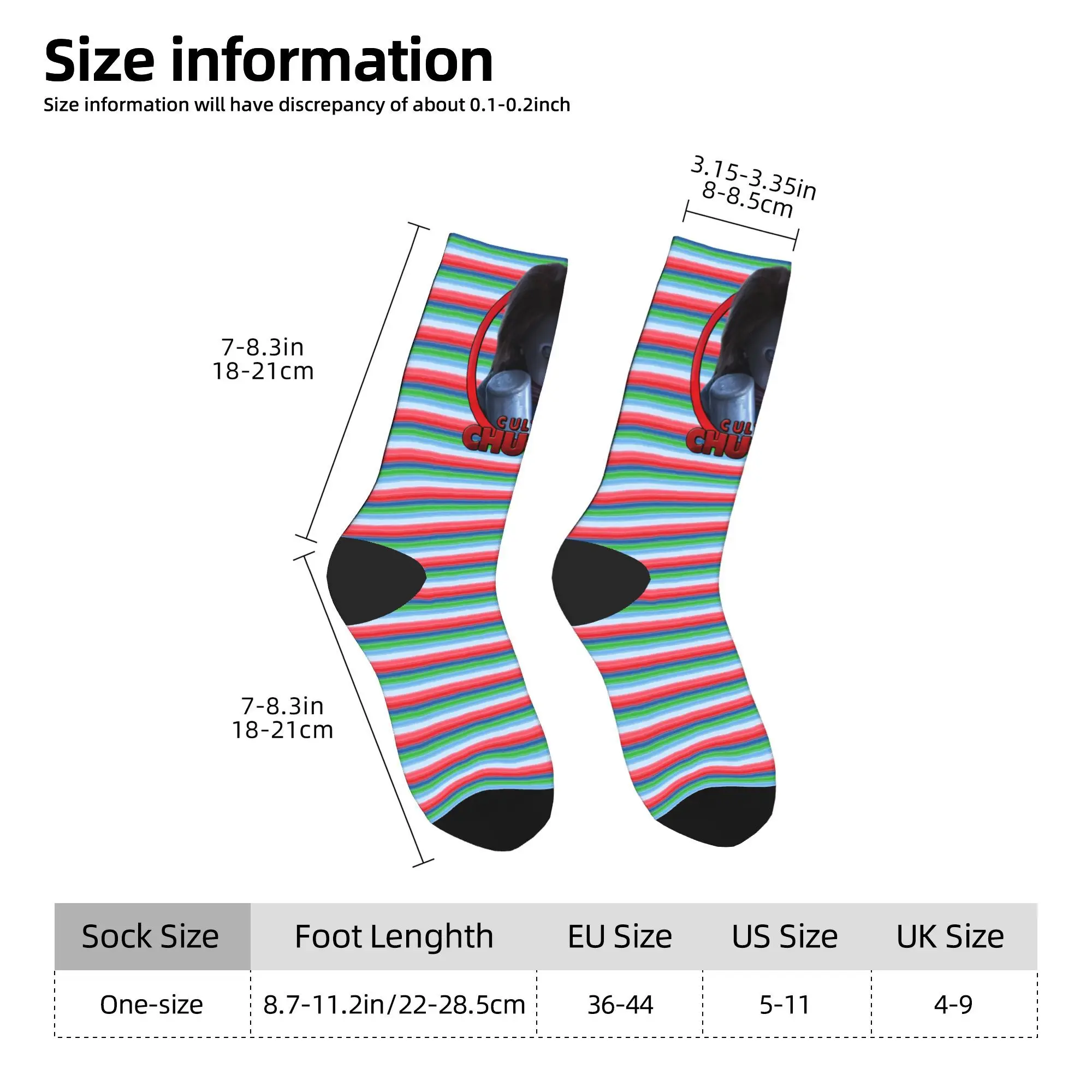 Moda Good Guys Niño Muñeca Chucky Calcetines de baloncesto Calcetines de poliéster para mujeres hombres antideslizantes