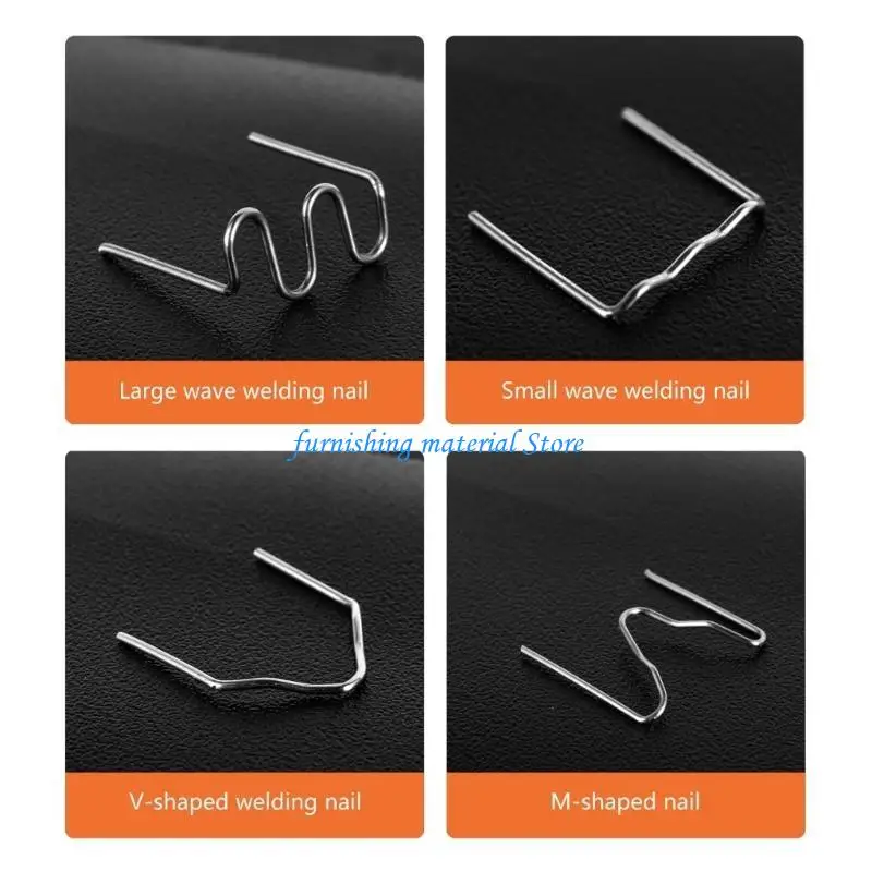 

Y5GD Plastic Welder Plastic Welding Instants Heating 4Shape/200pcs Hot Staple