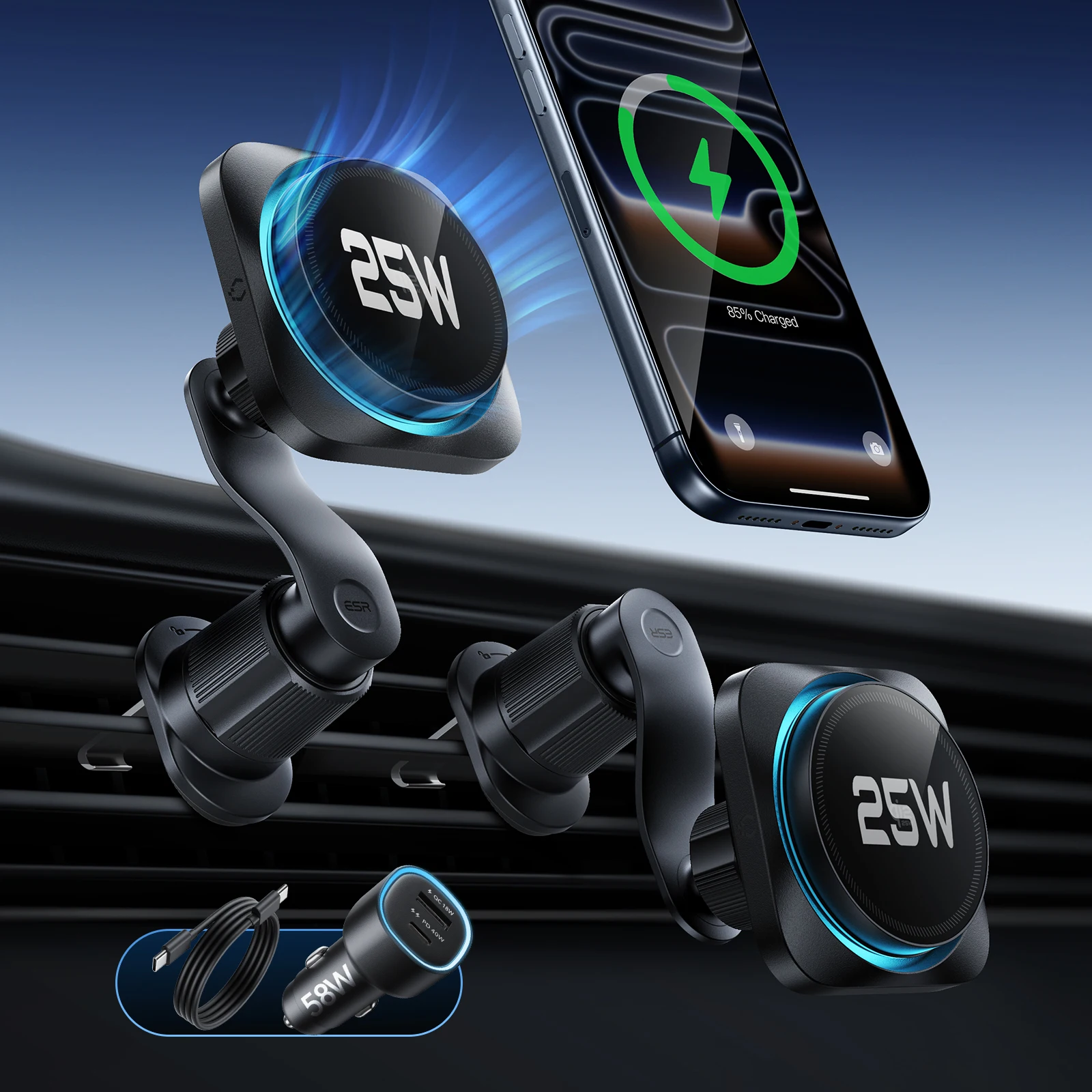 supporto-per-auto-esr-omnilock-magsafe-con-caricatore-e-raffreddamento-cryoboost-per-iphone-17-16-supporto-magnetico-per-telefono-da-bocchetta-dell'aria-per-s26-ultra