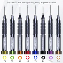 8Pcs/Set Universal Precision screwdriver set for laptop Torx T6/T5/T4 Phillips 3.0/1.6 triangle 2.0 TR9 1.2 stars Hand Tool Sets