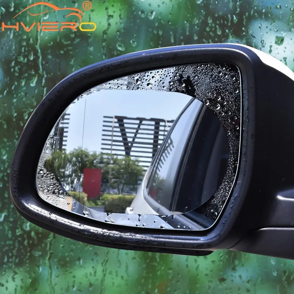 2Pcs Car Sticker Rainproof Film For Car Rearview Mirror Car Rearview Mirror Not Fog Rain Film Clear Sight In Rainy Days Car Film