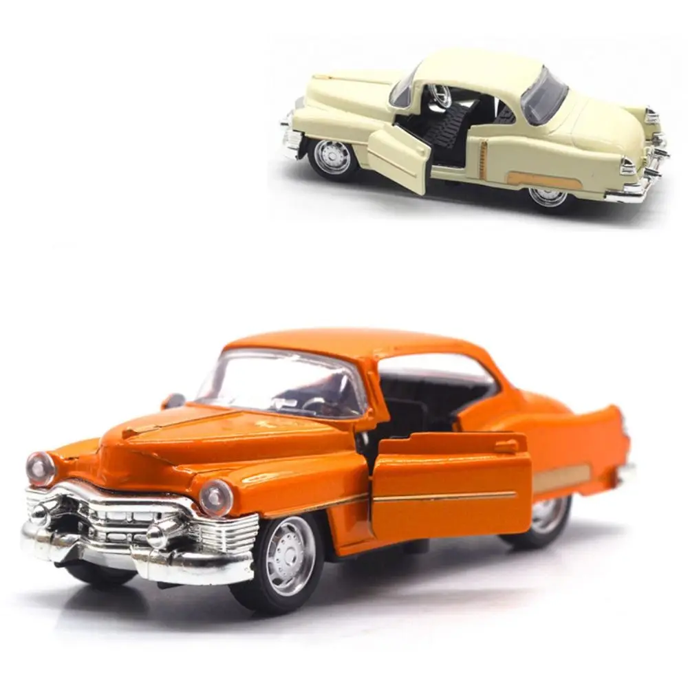 

Classic Open The Door Retro Car Model Old Fashioned Vintage Pull Back Car Toy Decoration Diecast Alloy Vehicle Model Home Decor