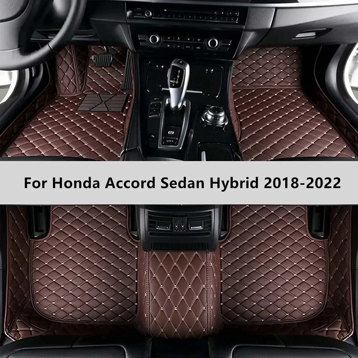 

Custom Car Floor Mats For Honda Accord Sedan Hybrid 2018-2022 Floor Mat Car Mat Accessories Men Women Interior Accessories