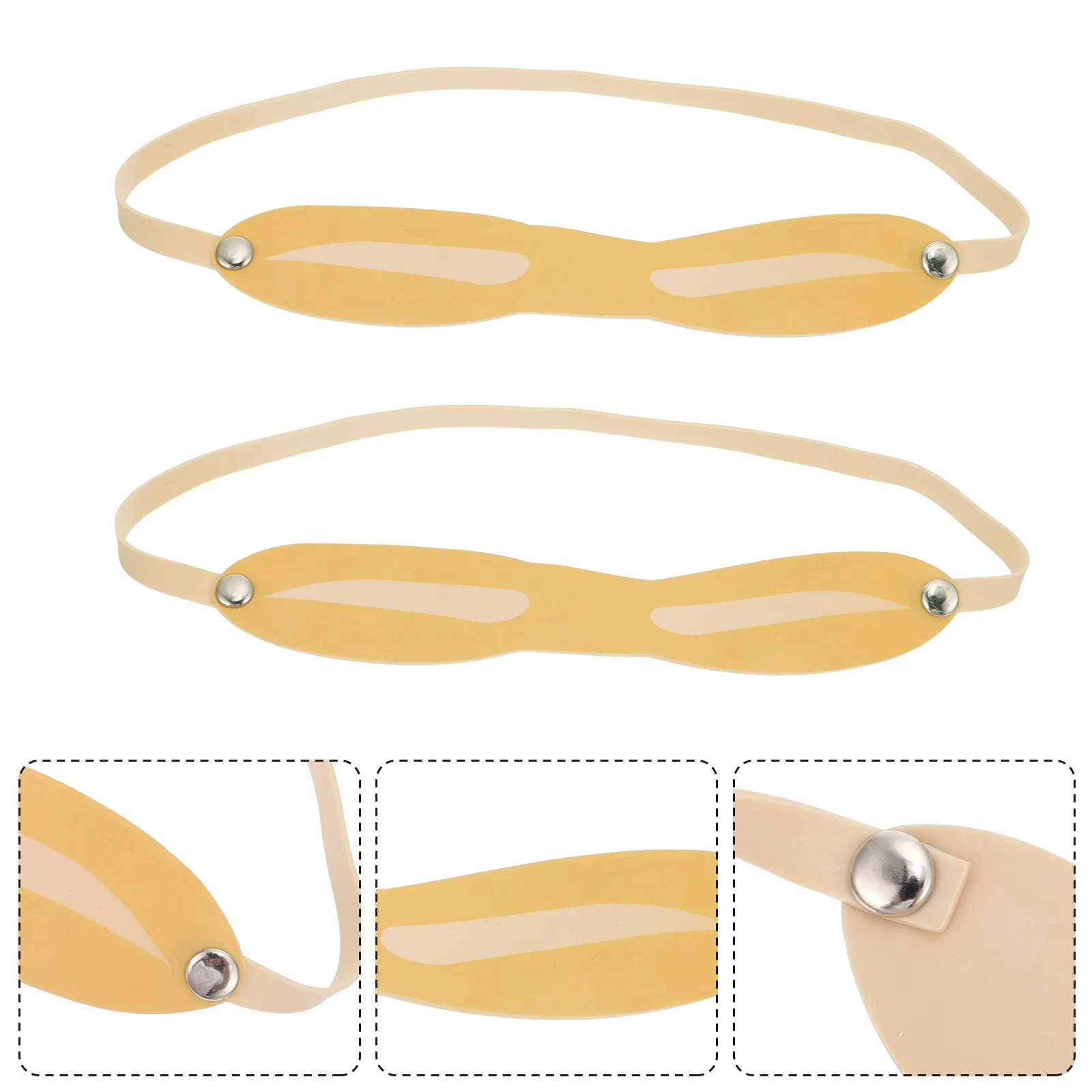 10Pcs Eyebrow Practice Skin Head-Worn Training Cover Premium Reusable Lightweight Artificial Fake Skin for Beginner Makeup