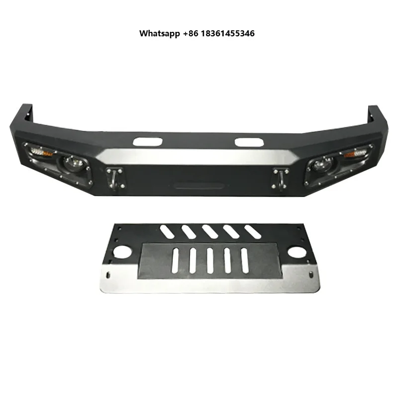 

For LC76 Steel Material Front Bumper Rear Towing Hitch Bumper Come with Lights Steel Bull Bar Off Road