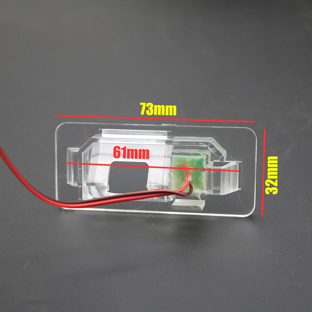 EEMRKE Car Rear View Camera Bracket LED License Plate Light Housing for Bmw Mini Cooper R50 R52 R53 2001 02 03 04 05 06 07 2008