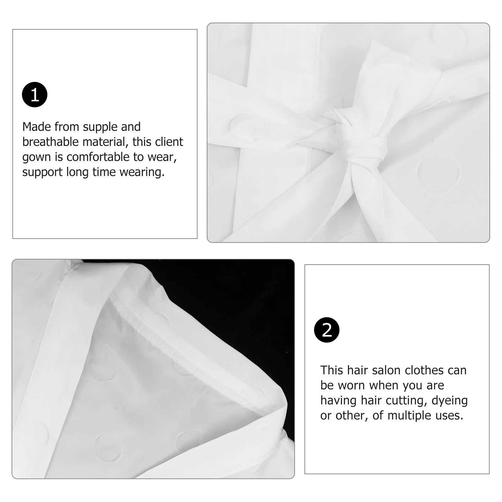 

Hairdresser Gown Salon Cape for Adults Hair Cutting Dyeing Professional Barbers Dressing Robe Lightweight Material Easy Wash