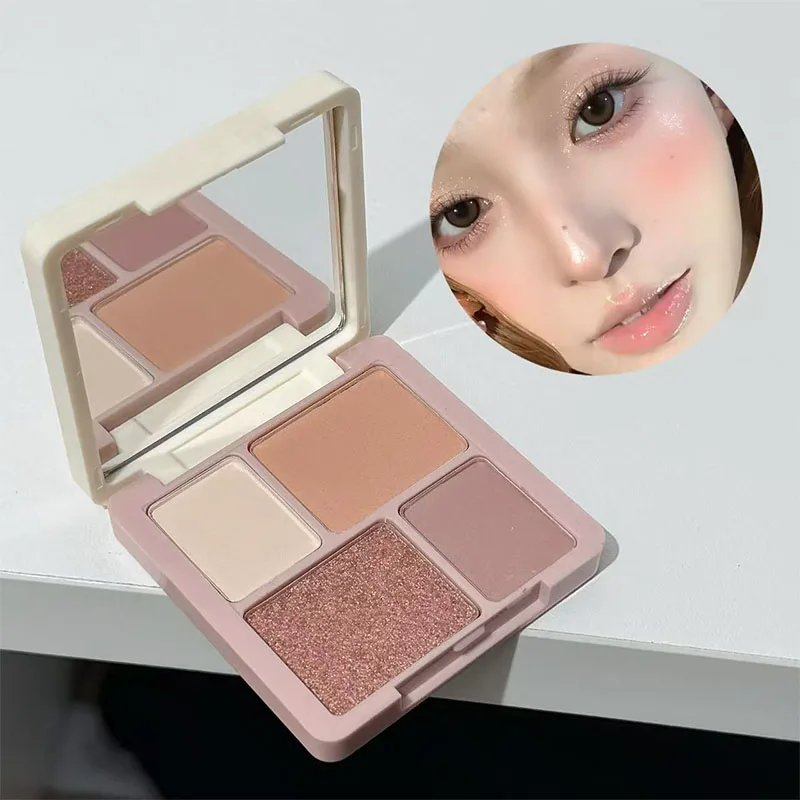 Coffret cadeau de maquillage de couleur, 14 pièces, poudre de couleur pour les lèvres, fard à joues, ombre à paupières, crayon à sourcils, eye-liner, ensemble de maquillage noir, cadeau de vacances