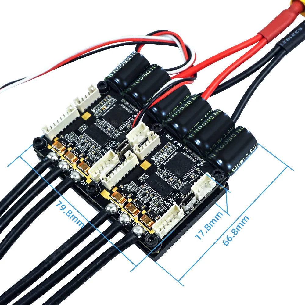 

Flipsky Dual Mini FSESC6.7 Pro Base on VESC6.6 4-12S 140A With Aluminum Anodized Heat Sink