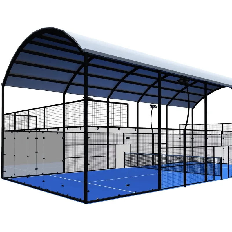 Manufacturer Panoramic Padel Court Cover Outdoor Canopy Tennis Court Tent Paddle Court with Roof