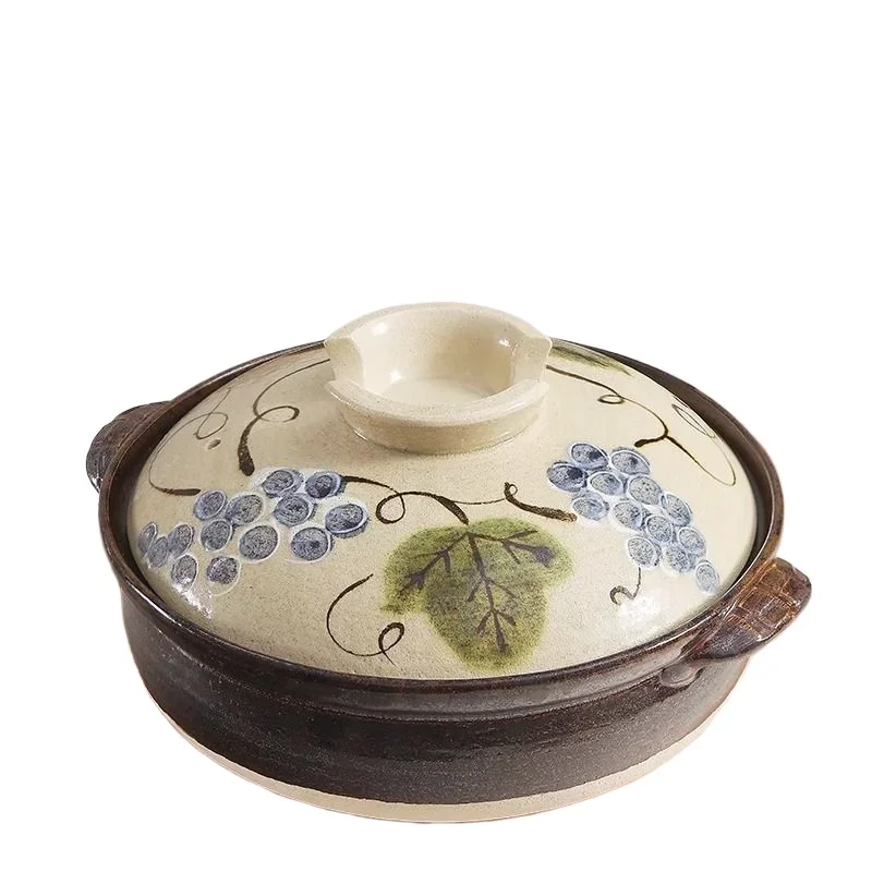 Grape radish saucepan Soil pot Household coal Gas Wangu casserole High temperature resistance