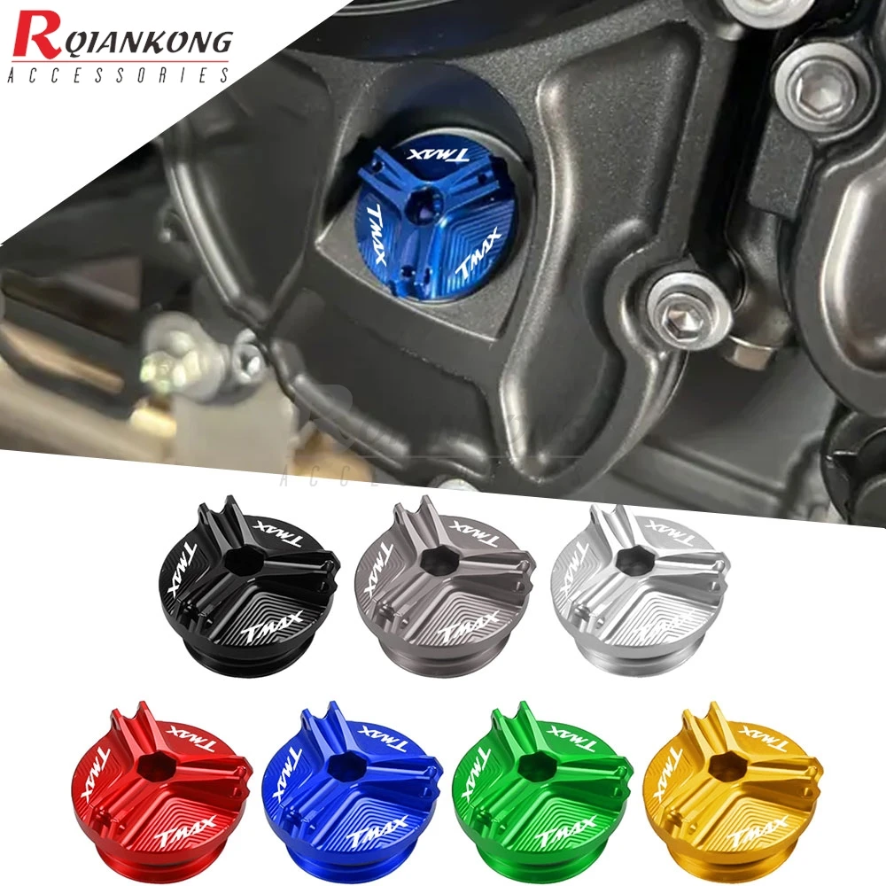 

Motorcycle Accessories For Yamaha T-MAX 500 530 560 T MAX 530 SX/DX TMAX560 CNC Aluminium Engine Oil Filler Cap Oil Plug Cover