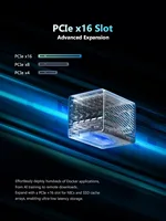 MINISFORUM N5 Pro AI NAS Mini Server AMD Ryzen AI 9 HX PRO 370 Ryzen 7 255 DDR5 5-Bay NAS Home Server OCuLink PCIe Expansion 5