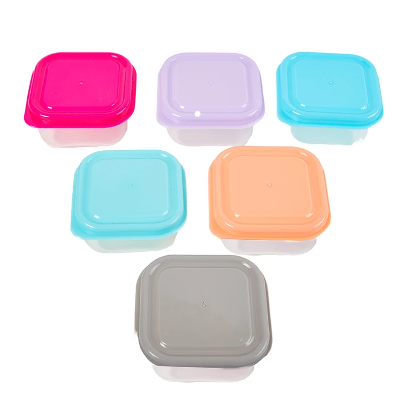 Food Storage Container Small Plastic Moisture-proof Containers Mini Kitchen Storage Box with Leakproof Lid Kitchen Accessories