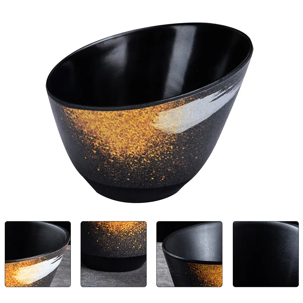 الفم المائل وعاء الخضار أدوات المائدة الميلامين تكويم وعاء صلصة للفطر سلطة المخللات تخدم في مطعم وساخن