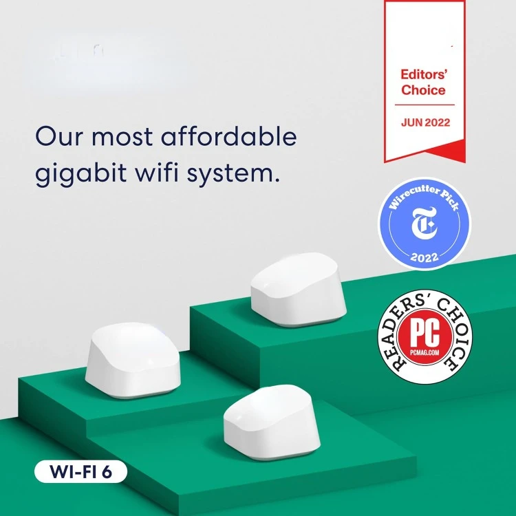 1.0 Gbps Ethernet | Coverage up to 4,500 sq. ft. | Connect 75+ devices | 3-Pack