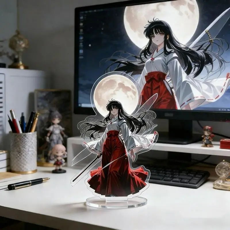 

Anime Inuyasha Kikyo Acrylic Stand Figure Kawaii Desktop Decoration Ornament Collectible Anime Merchandise Gift for Anime Fans