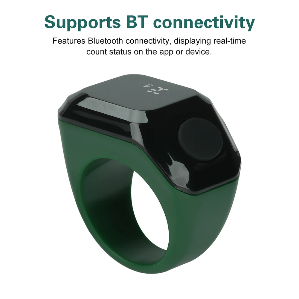 Portable Digital Display Counter Smart APP Ring Counter Bluetooth Counting Ring Time Reminder Wearable Tasbih Zikr Ring Misbah image 5