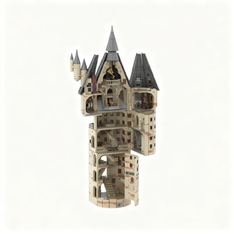 5677pcs MOC Harry Magic Castle Great Tower V2.0 Model Building Blocks Toys Christmas Gift Architecture Education Assemble DIY