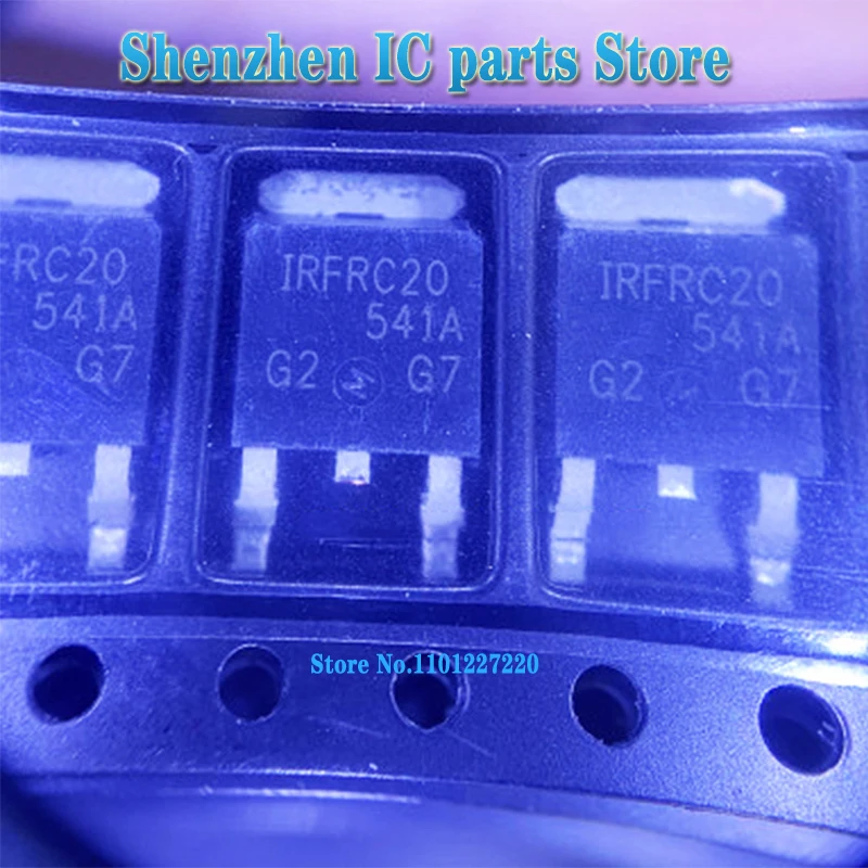 10 peças/lote IRFRC20 FRC20 FUC20 TO-252 Em Estoque