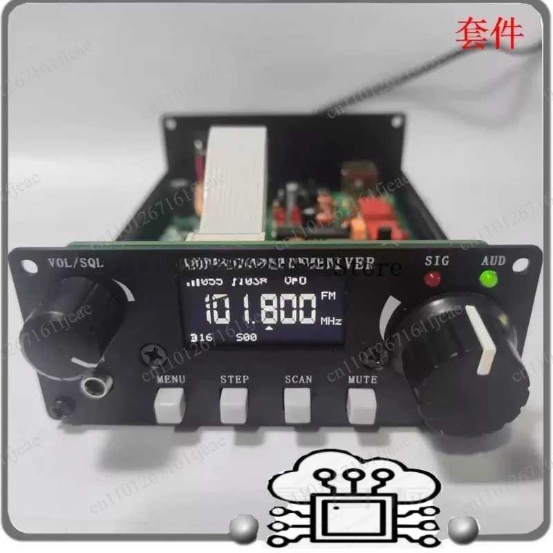 Broadcast/Aviation Band PLL   DIY Kits R60 FM Receiver Secondary Frequency Conversion with Metal Case