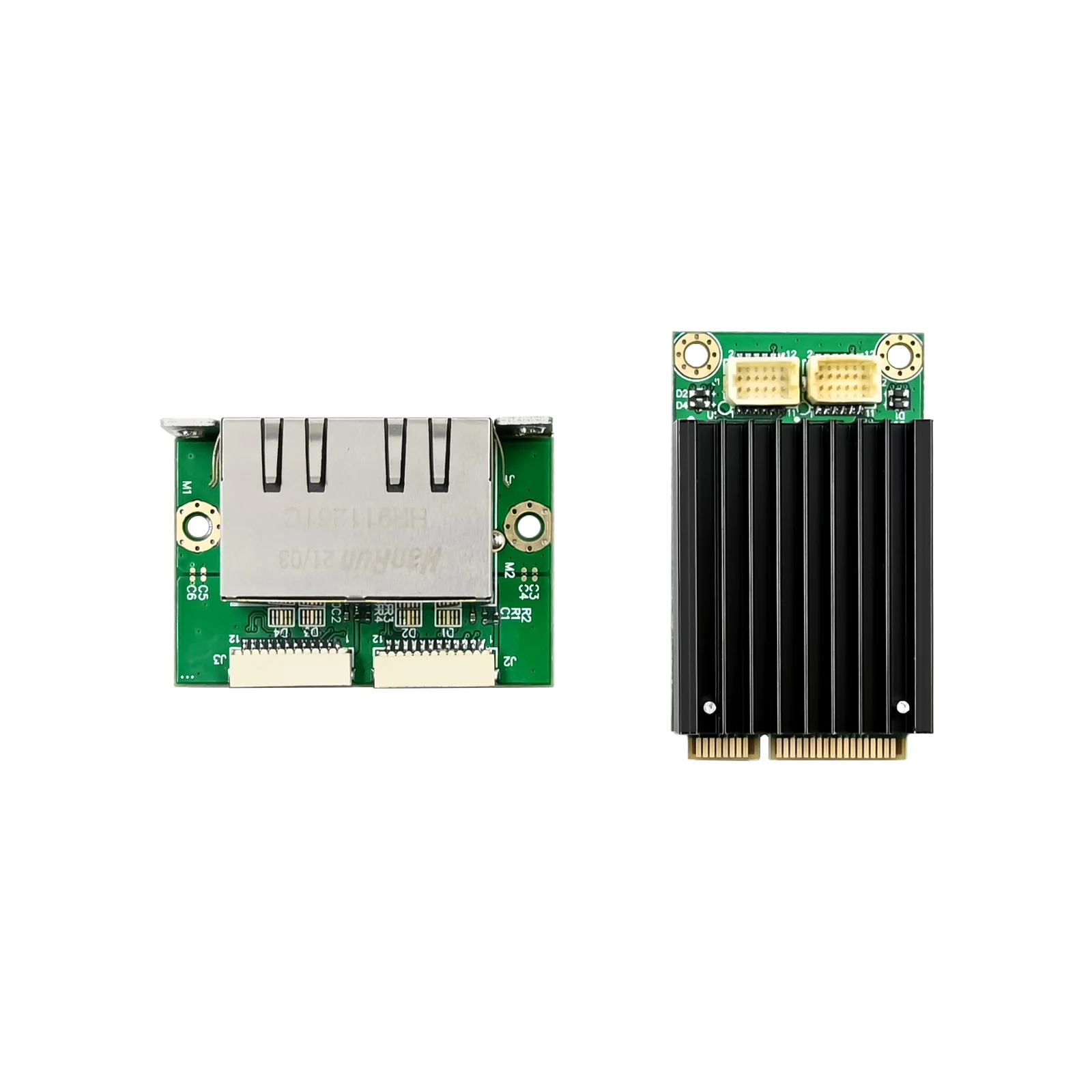 SUNWEIT ST7360 I225-V Mini PCIe 2.5G Сетевой адаптер Ethernet-карта Двойной порт RJ45 Проводной внутренний внутренний для сервера на складе