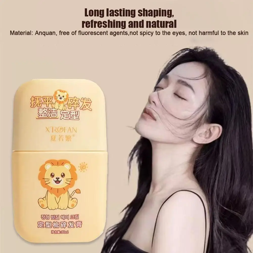 80ml Hair Styling Gel for Kid Hair Wax Stick Built-in Comb 2-in-1 Hair Finishing Stick Natural Ingredients Non-Greasy U7Q0