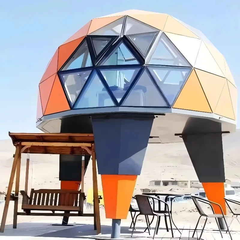 Modern Stylish Design Waterproof Stargazing Capsule Castle Dome Tent Unique And Stylish Design House Cabin For Dome Tents