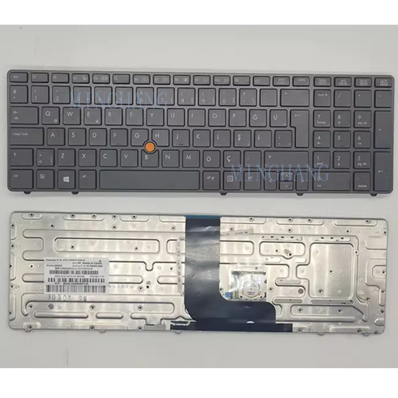 M   FOR HP 8560 8560W 8570w Notebook Keyboard US with Pointer