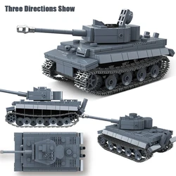 クラシックトラックタンクPanzerkampfwagenvi ausf,ww2 e tiger iビルディングブロックキット,ミリタリーモデルのレンガ,子供のおもちゃ,ギフトコレクション