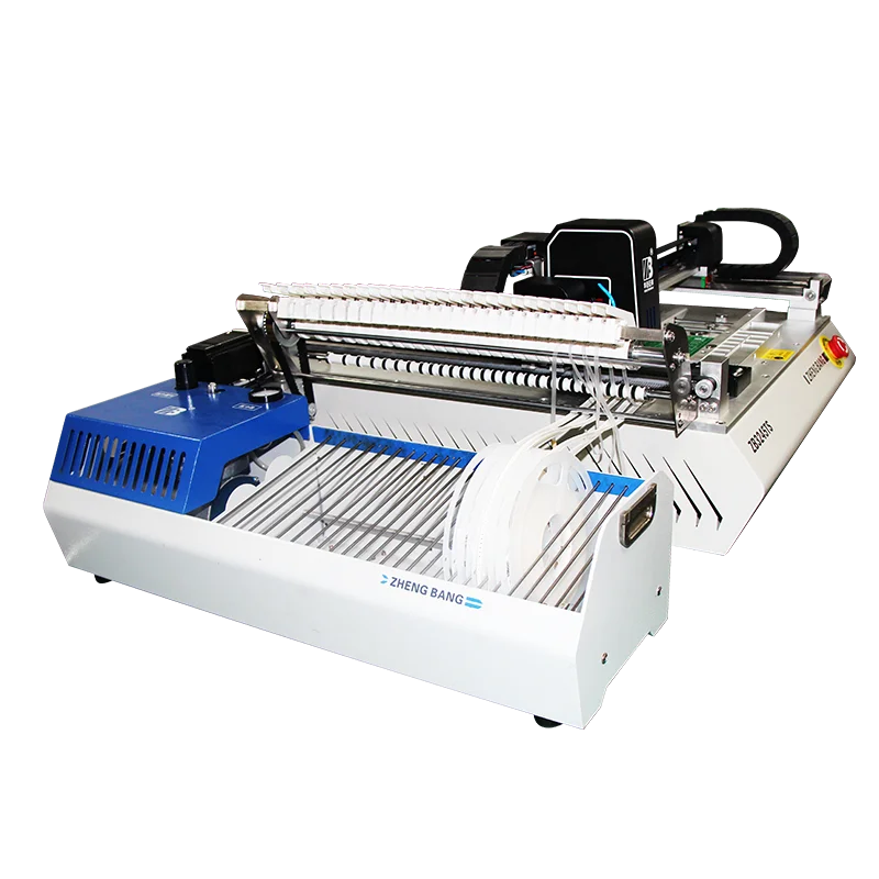 ZB3245TS High Speed Precision Smt Pick And Place Machine Desktop 2Head Pcb Assembly Machines LED Making Machine With 3 Camera