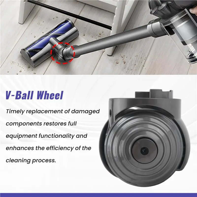 Replacement Parts For Dyson V10 V11 V15 G5 Vacuum Cleaner 100W V-Ball High Torque Cleaner Head Wheels Replacement Parts-[A04I To