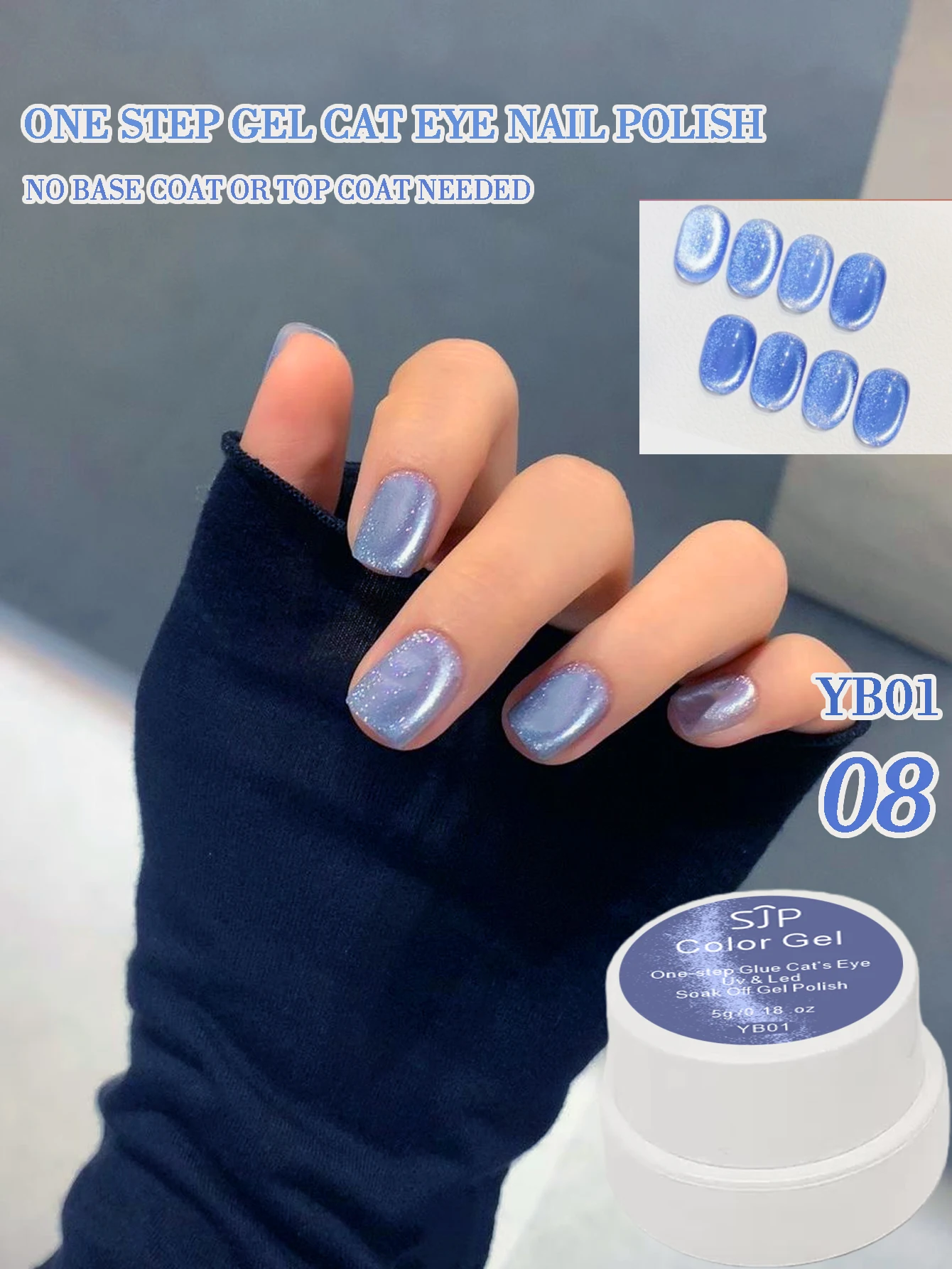 5G Fruit Cat Eye Esmalte de uñas en gel UV, gel de un solo paso, no se necesita capa base ni capa superior, perfecto regalo de Navidad para niñas.