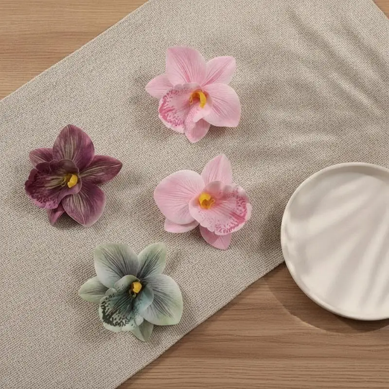 1 Stück Hawaiianische Blumen-Haarspangen für Frauen und Mädchen, Künstliche Blumen-Haarspangen, Haaraccessoires für Urlaub, Strand und Party – Detail 3