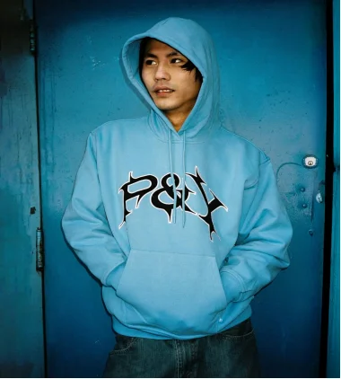 سويت شيرت بقلنسوة مطبوع عليه حروف متباينة مرسومة يدويًا من American Y2K بتصميم اتجاه الشارع مع قلنسوة فضفاضة غير رسمية للزوجين #4