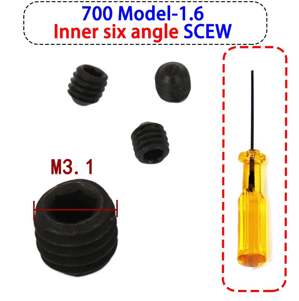 1.5MM 1.6MM Inner Hexagon Or Straight For Pegasus 747 700 Overlock Seiwng Machine Needle Clamp Screw 5292 5994