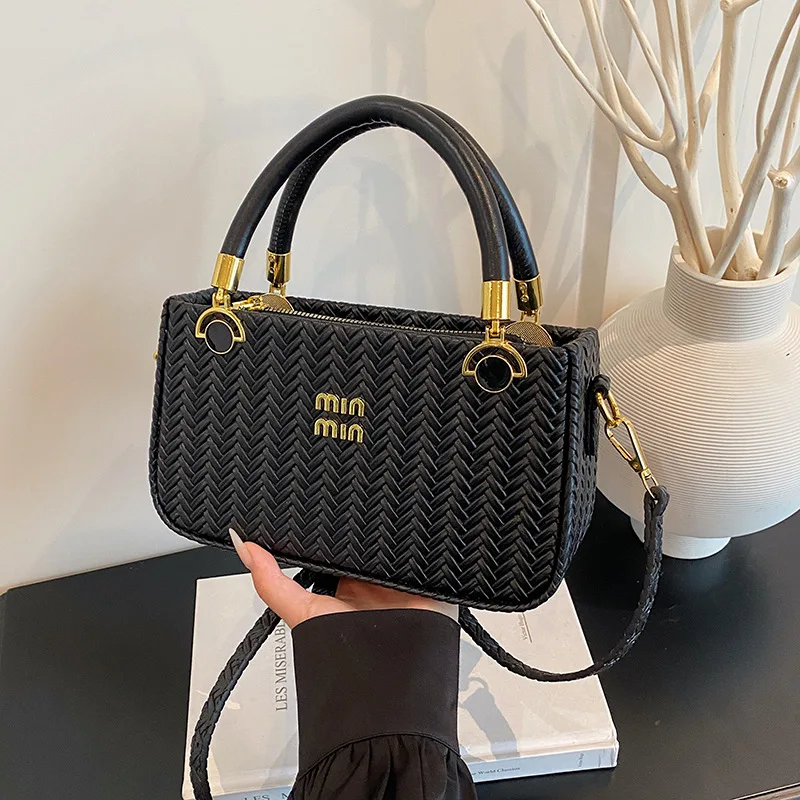 

Модная женская сумка-коробка высокого класса, новая минималистичная ручная сумочка 2025 года, универсальная квадратная сумка через плечо и через плечо