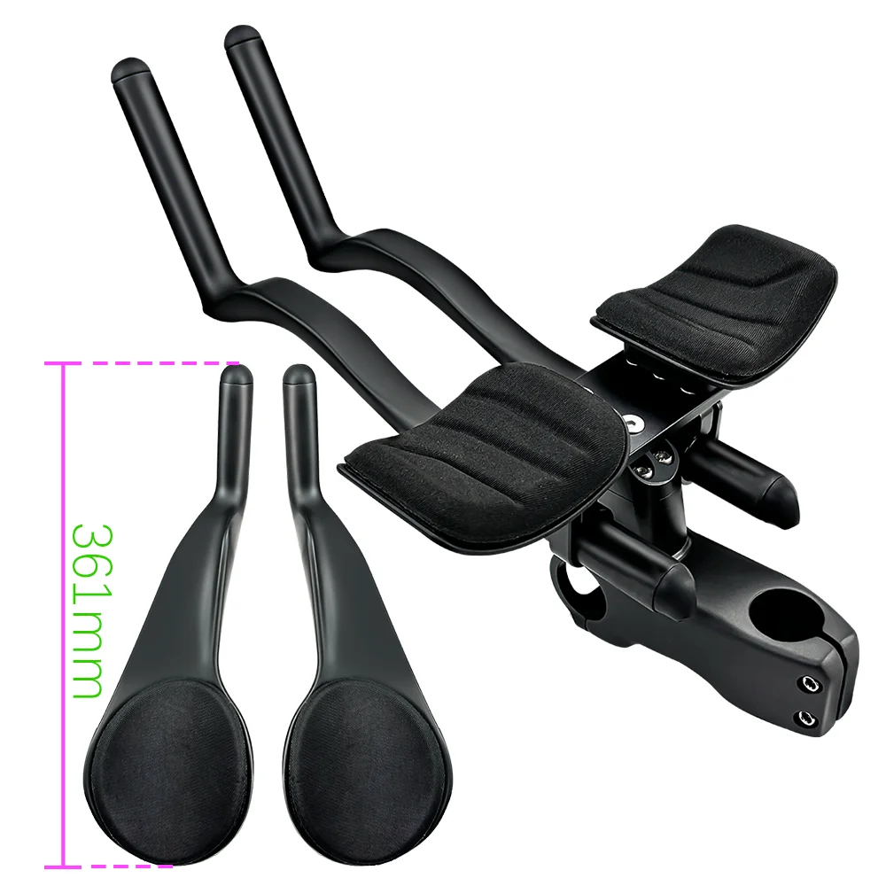 BALUGOE Carbon TT-Lenker für Rennräder – Split-Stem-Lenker für MTB, Ironman & Triathlon – Fahrrad-Stehlenker