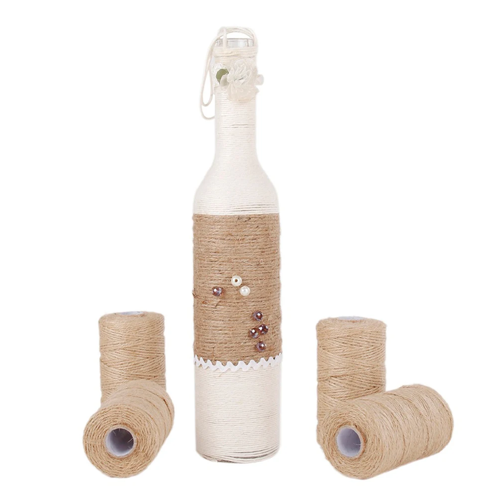 

100 Yard Natural Jute Twine Durable String For Arts Crafts Diy Wedding Party Decoration Gardening Ornament Gift Eco-Friendly