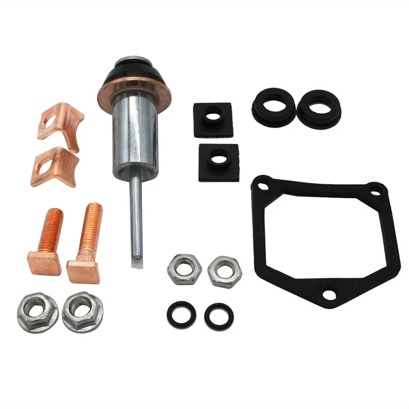 Universal Motor Starter Solenoid Repair Rebuild Kit Plunger Contacts Set For Toyota Subaru Honda