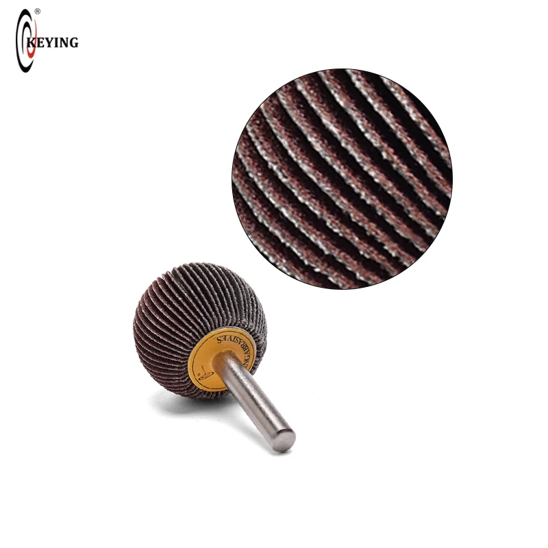 Imagem -03 - Lixa Abrasiva Flap Roda Dremel Precision Polishing Ball Shape Haste 30 mm Diâmetro Ferramenta Rotativa mm 1pc