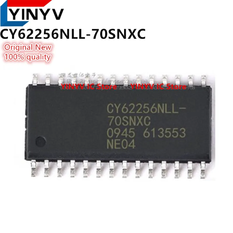 5Pcs CY62256NLL-70SNXC CY62256NLL CY62256NLL-70SNXCT CY62256N SOP-28 256K (32K x 8) Static RAM chip IC Original New 100% quality