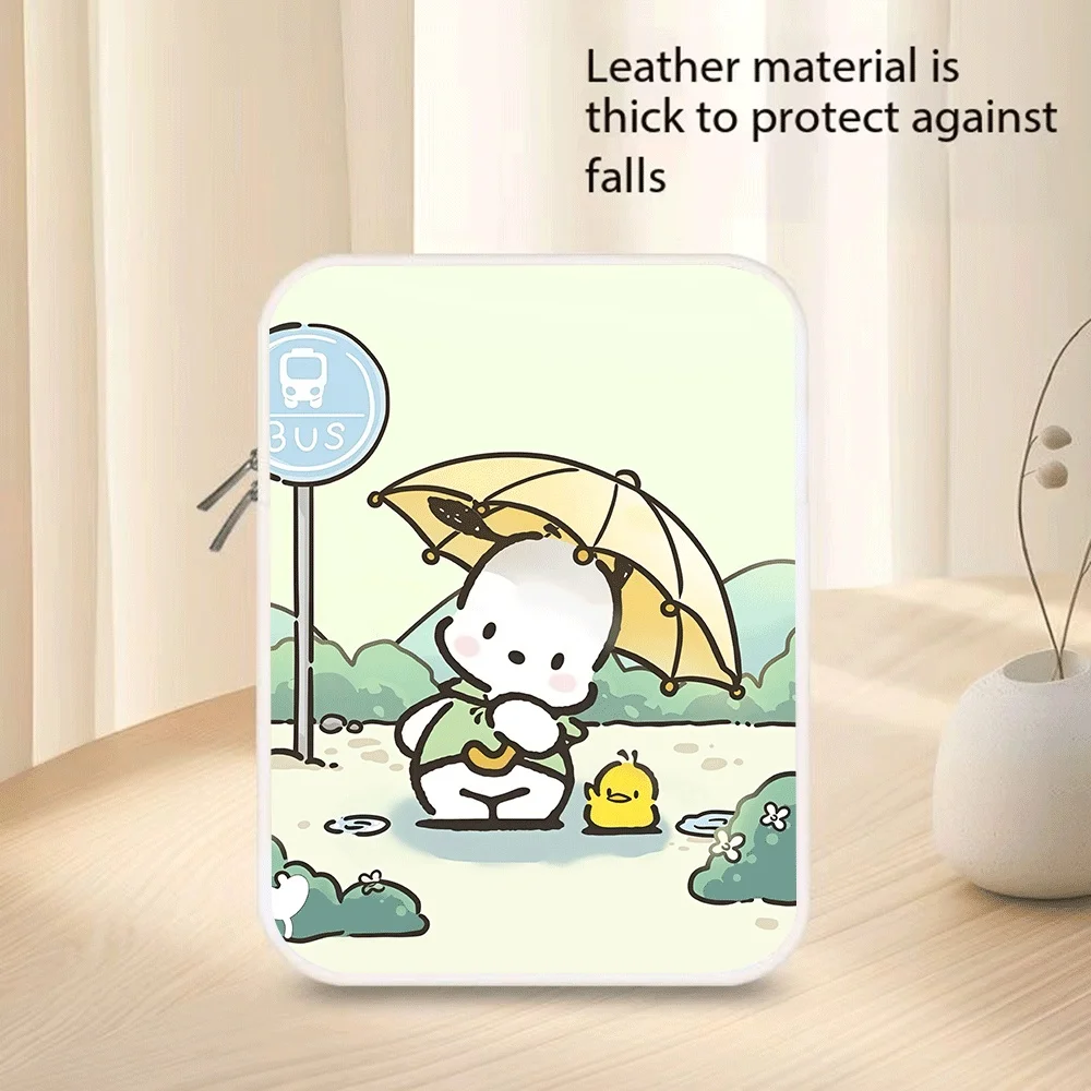 

New Cartoon Storage Bag Hello Kitty Kurome Pachacco10 12 13 14 15 Inch Pu Tablet Bag Laptop Sleeve Bag for Macbook Holiday Gift