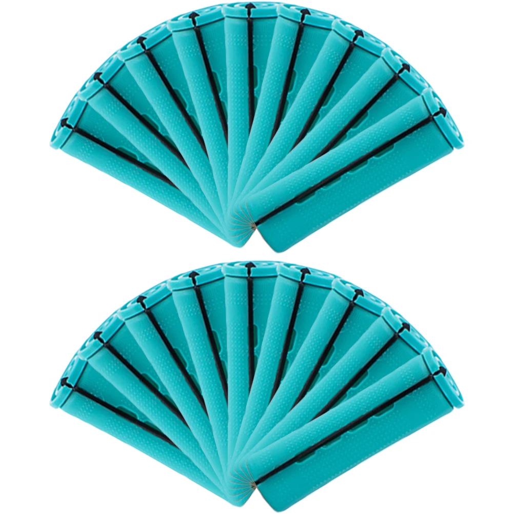 

18pcs Rollers For Women Men Flexible Styling Curlers Self Grip Curler Salon Home Sleeping Hair Curlers Large Size Portable