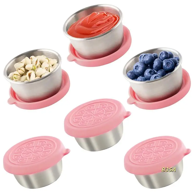 

Salad Sauce Container Salad Sauce Container With Lid Small Leak-Proof Reusable Salad Dressing Container
