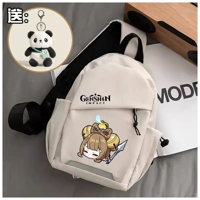 Genshin Impact Emoji Chest For Girls, Crossbody Alhaedys New Bag, Ningguang Casual Small Backpack, Men's Shoulder Bag Ani
